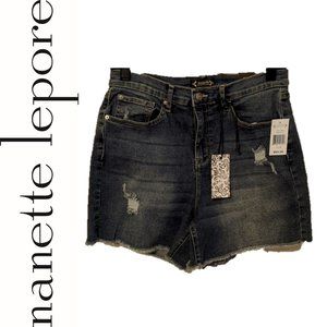 NWT NANETTE LAPORE RETRO DENIM JOLIE SUPER HIGH RISE SHORTS 🌸